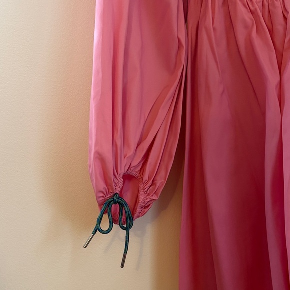 STAUD Pink Long-Balloon Sleeve Dress - Picture 7 of 13